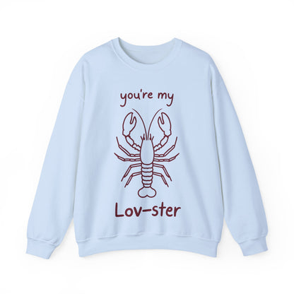 You're My Lov-ster - Minimalistic Lobster illustration Sweatshirt