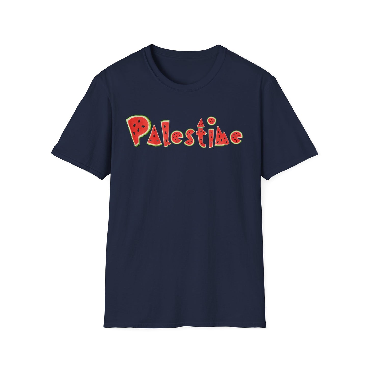 Palestine - Watermelon Pattern Typography T-Shirt