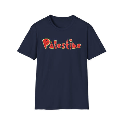 Palestine - Watermelon Pattern Typography T-Shirt