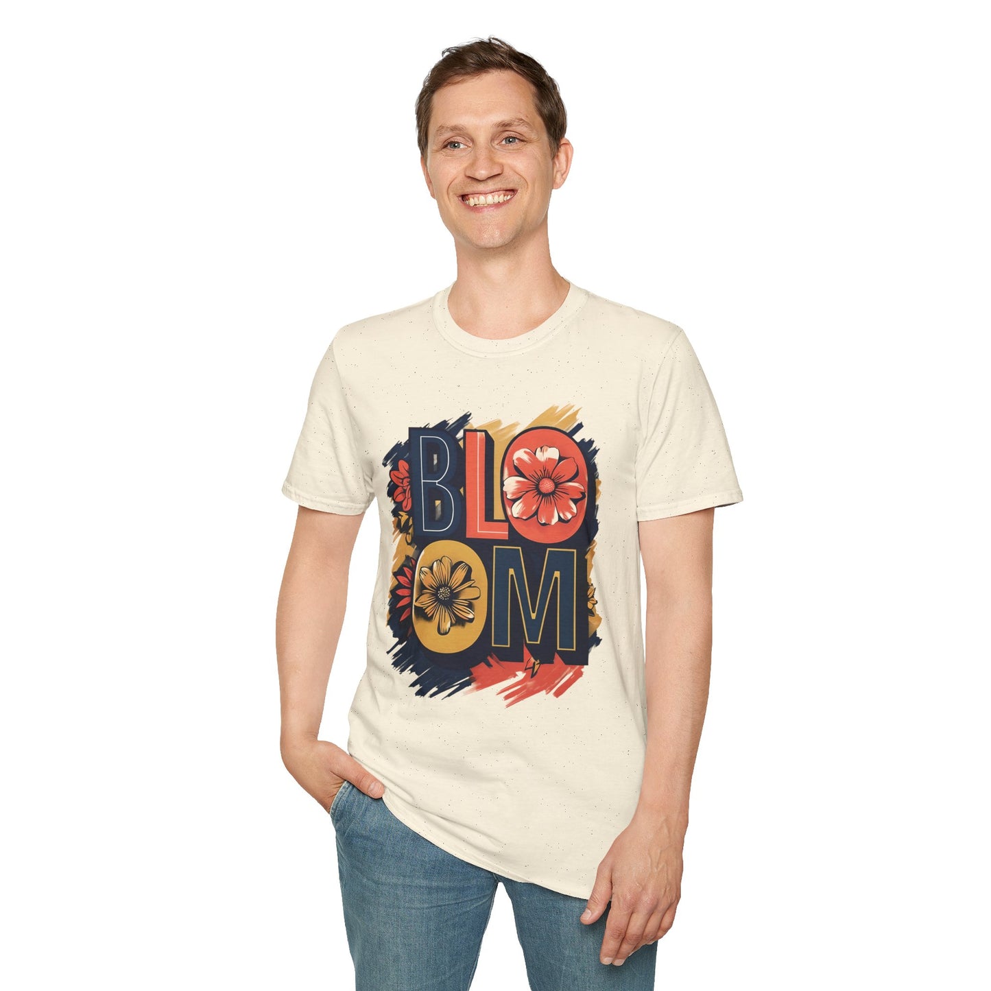 Vibrant Bloom T-Shirt - Typography Bold Design