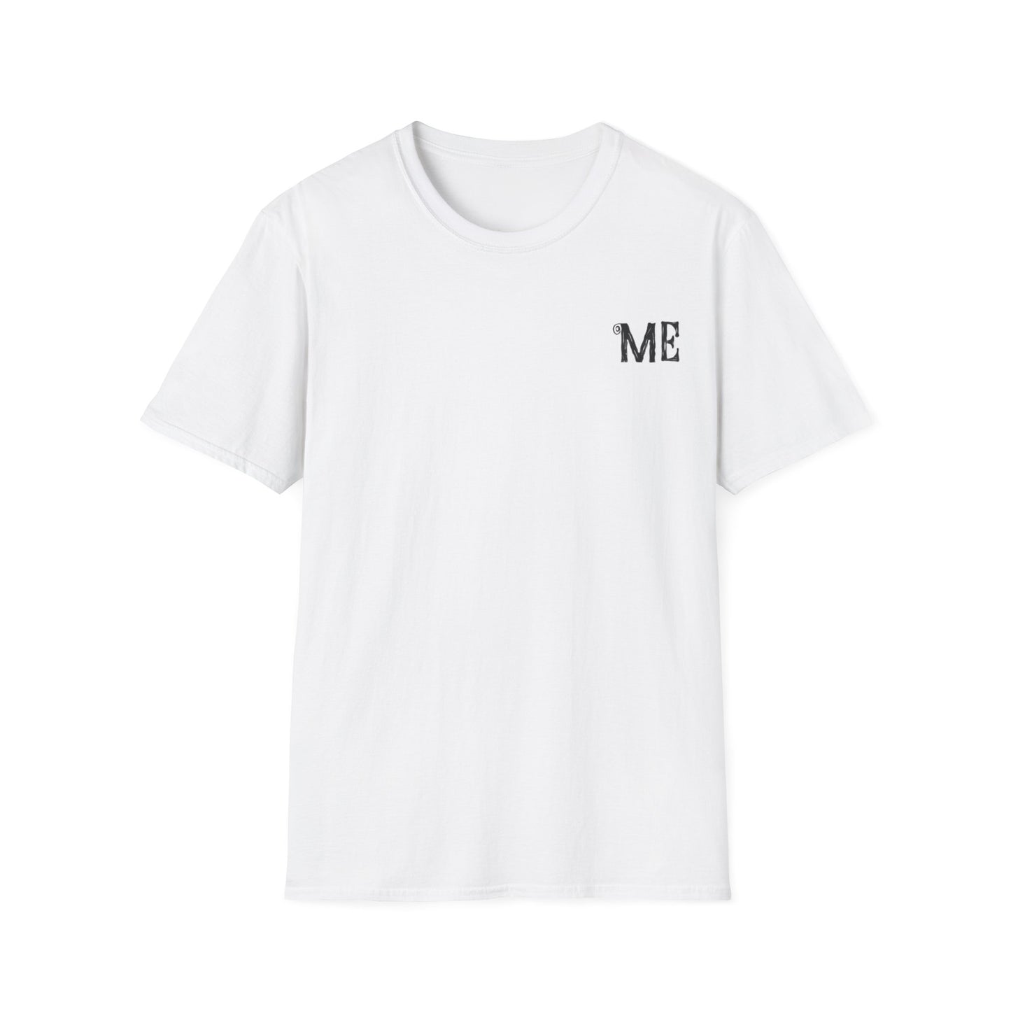 Me But Softer Me But Blooming Another A Quiet Kind of Becoming T-Shirt –  Women Holding Daisy Flower Bouquet Typography Floral Pocket & Back Design