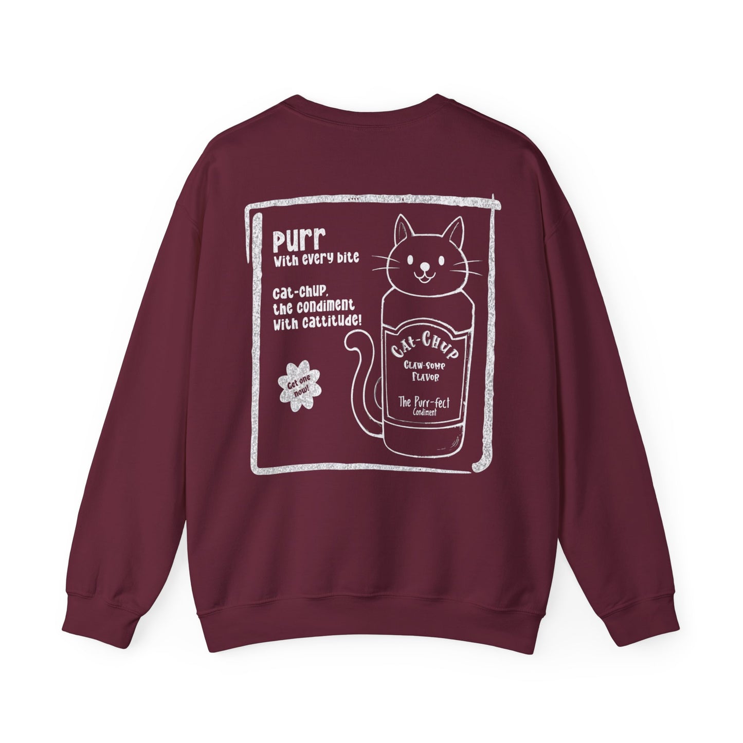 Cat-Chup - Playful Cat-Shaped Catchup bottle Advertisement Sweatshirt
