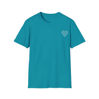Geometric Wireframe Heart T-Shirt