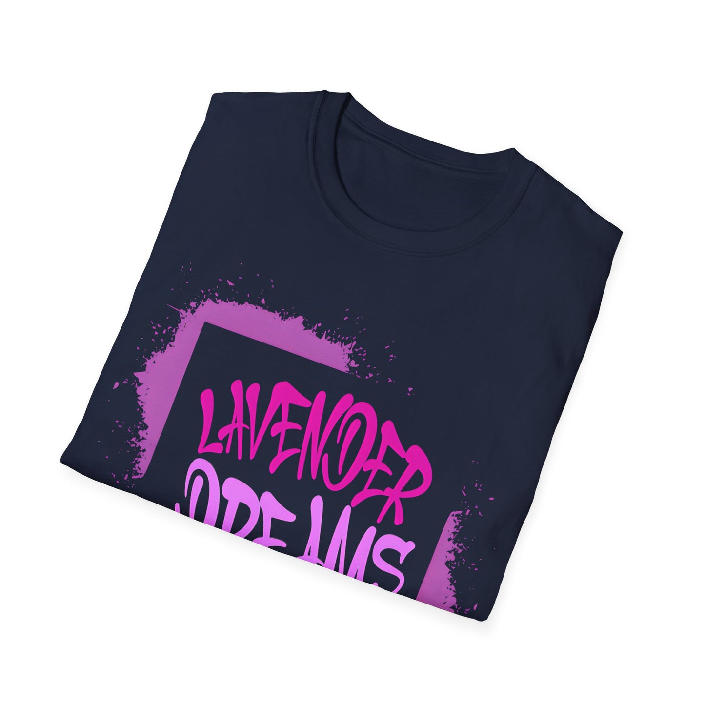 Lavender Dreams T-Shirt - Bold Graffiti Pink Typography Design