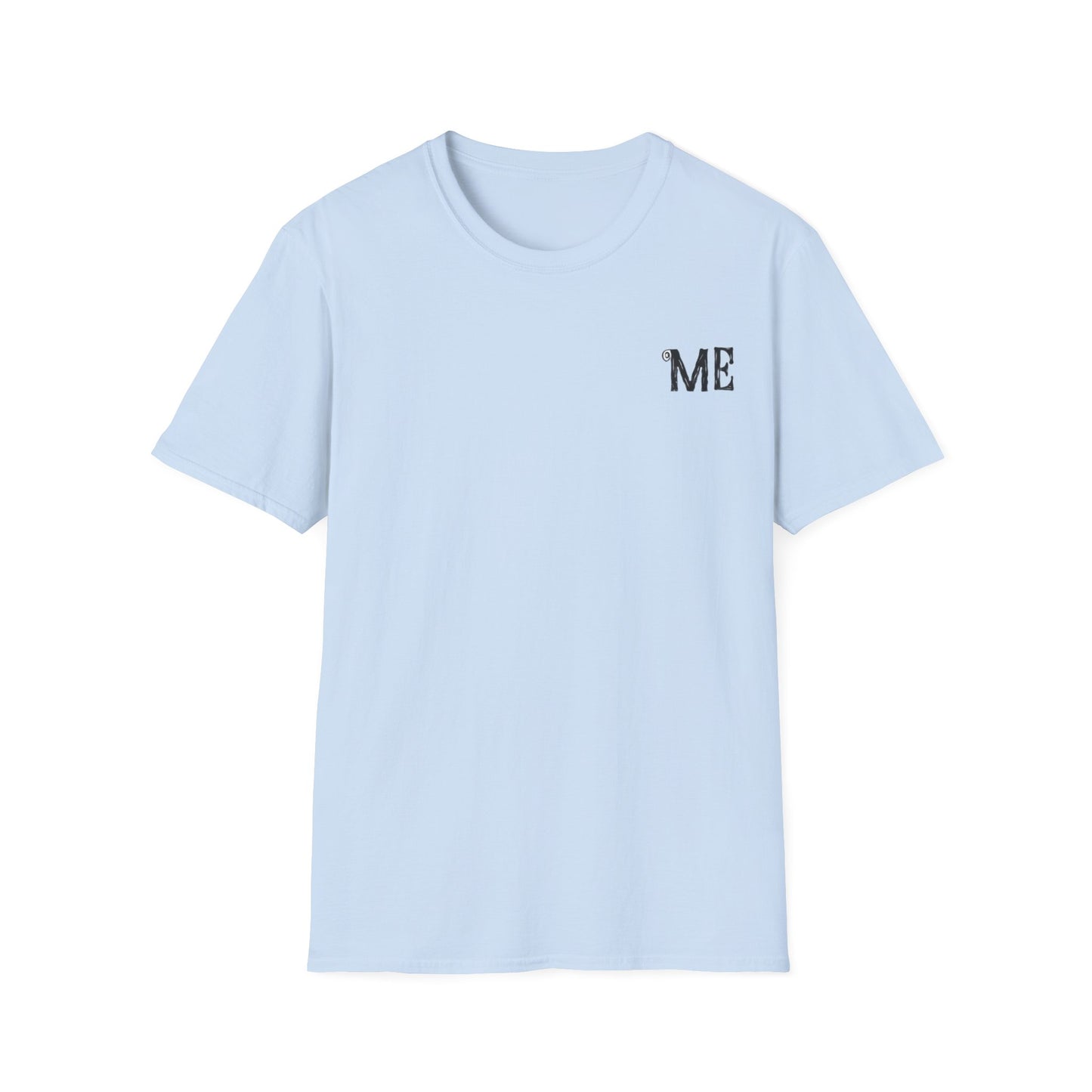 Me But Softer Me But Blooming Another A Quiet Kind of Becoming T-Shirt –  Women Holding Daisy Flower Bouquet Typography Floral Pocket & Back Design