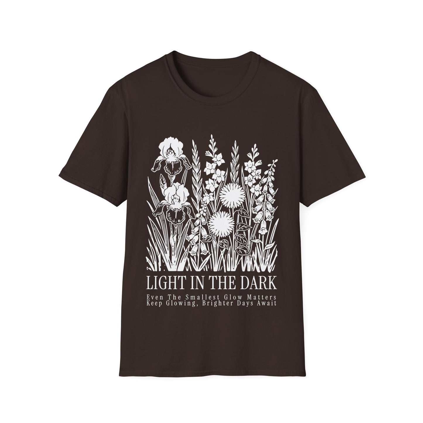 Light In The Dark - Monochrome Floral Group T-shirt
