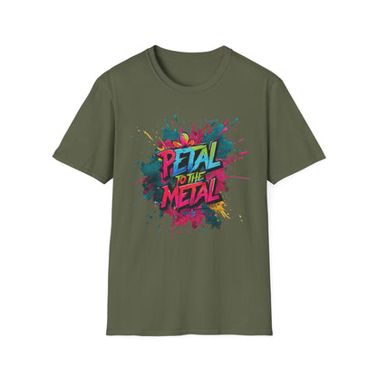 Petal To The Metal  – Playful Vibrant Graffiti Typography T-Shirt