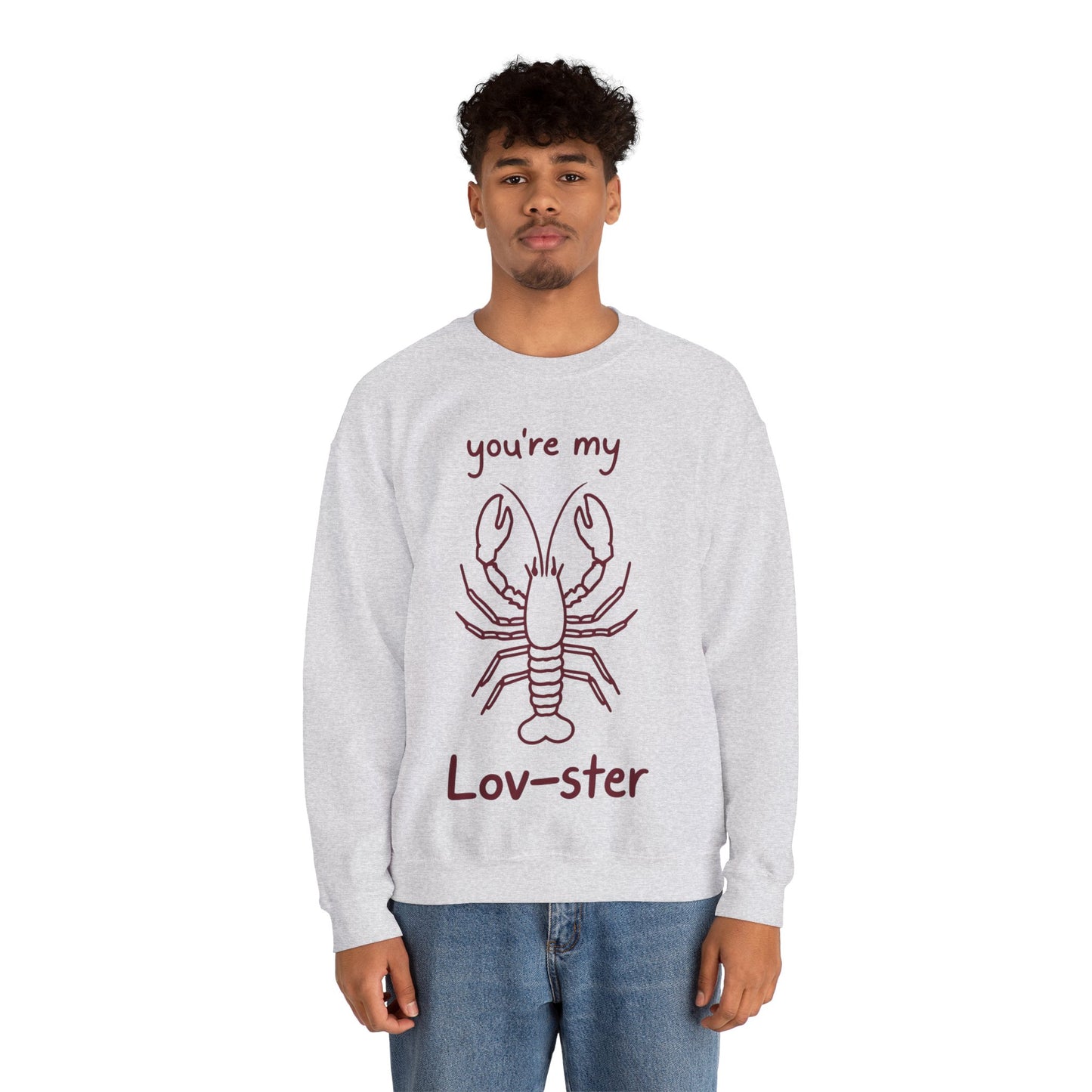 You're My Lov-ster - Minimalistic Lobster illustration Sweatshirt