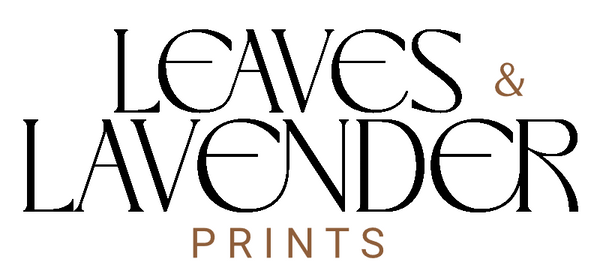 Leaves & Lavender Prints